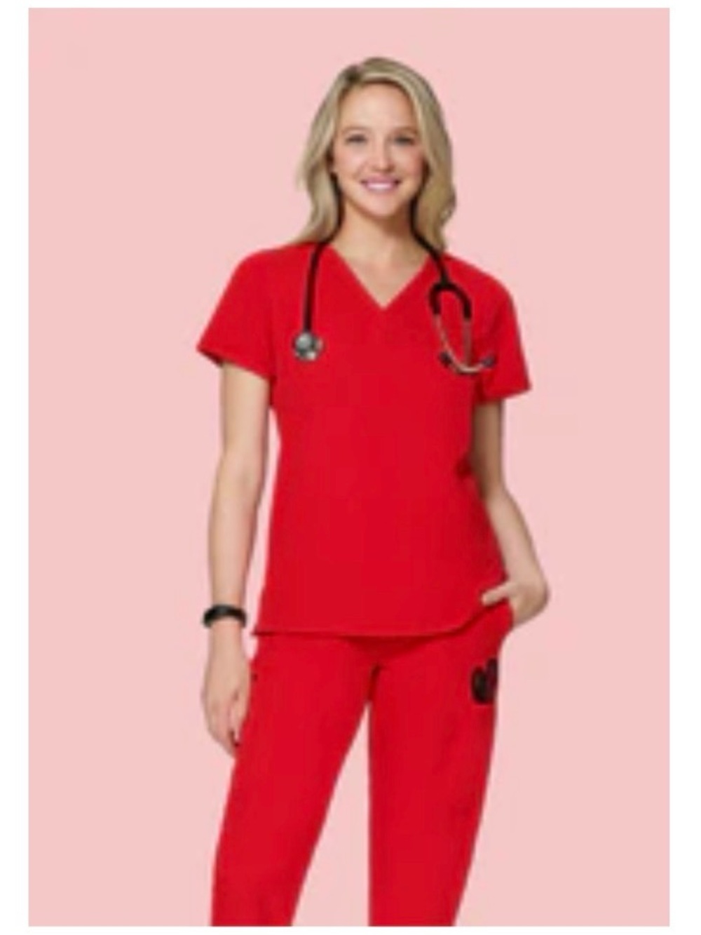 Women’s Scrub Set in Red